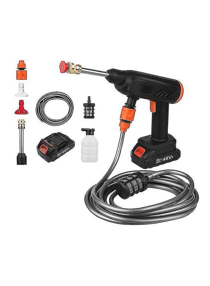 Portable Powerful High Pressure Dual Battery Cordless Water Jet Foam Gun Car Washer