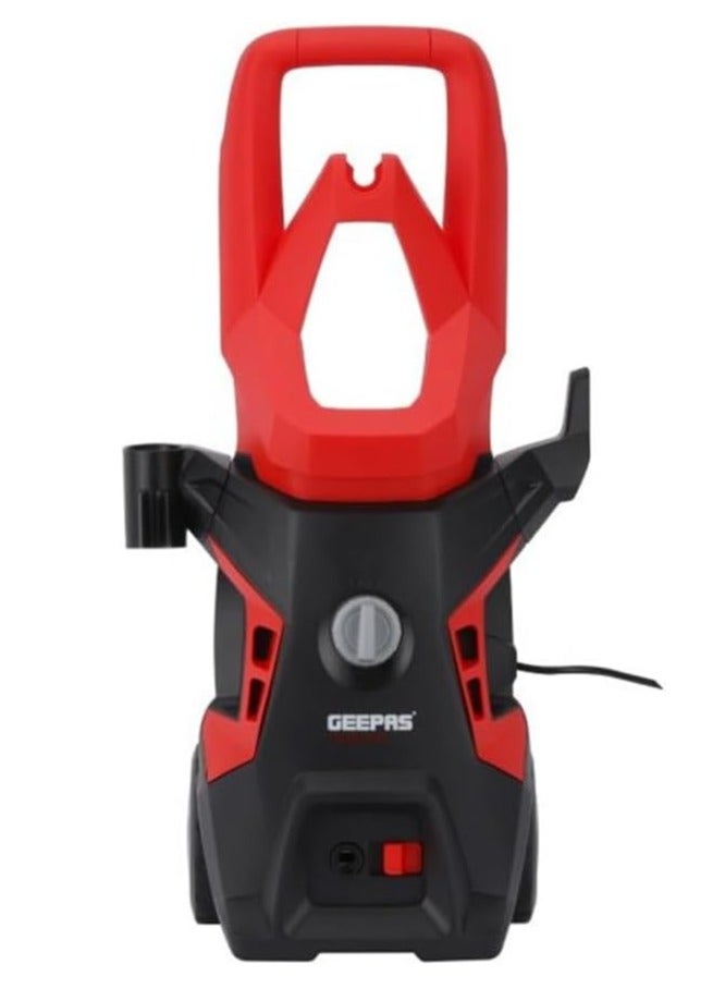 Geepas Toolz 140 Bar High Pressure Washer- GPW1814-240 Carbon Brush Motor, 1800 W, 7.0 L/Min Maximum Flow Includes Spray Gun With Adjustable Nozzle, 5 M Cord, Hose, Patio Kit