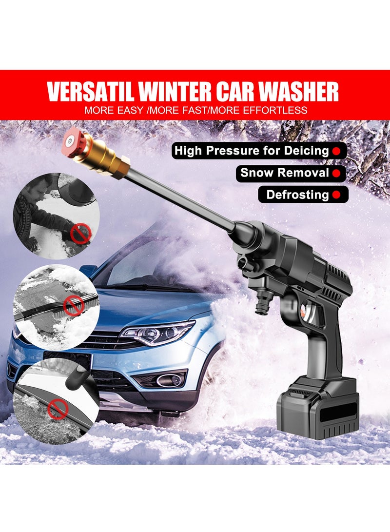 Cordless Portable Washer Electric High Pressure Cleaner Machine 200W 30Bar Lithium Handheld Car Cleaning Device With Foam Generator Nozzle Water Pump