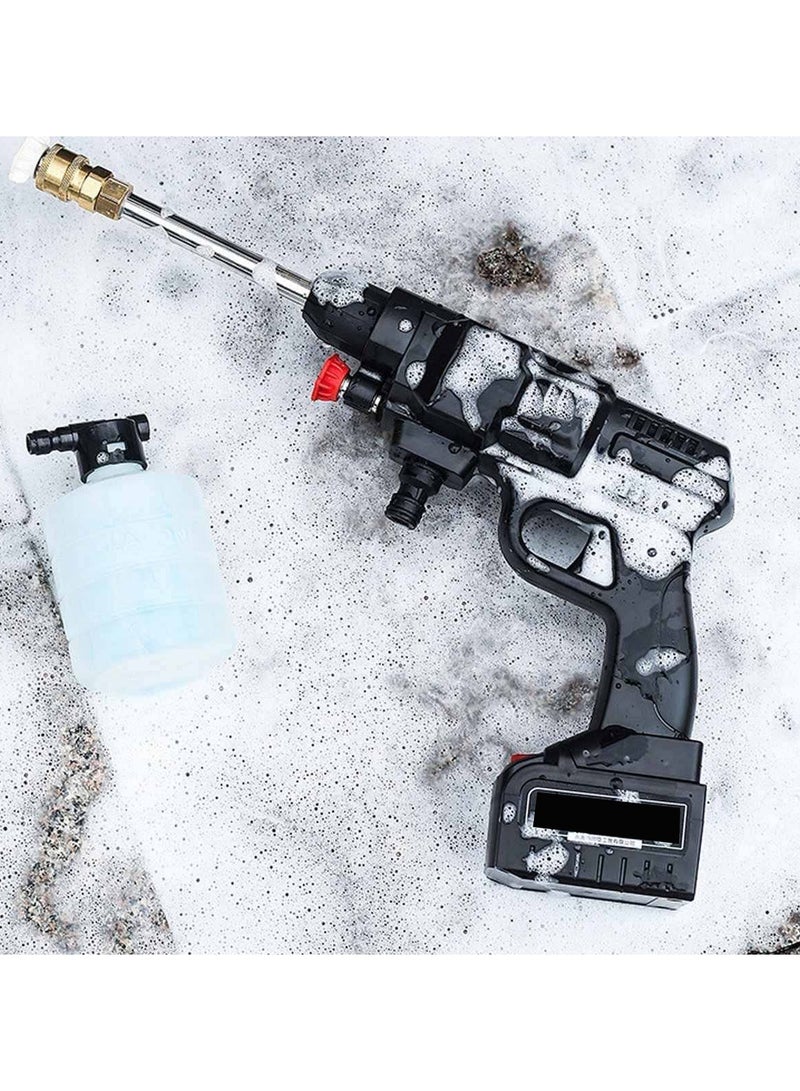 Cordless Electric Washer High Pressure 30 Bar Car Washer Foam Generator Water Pump Nozzle