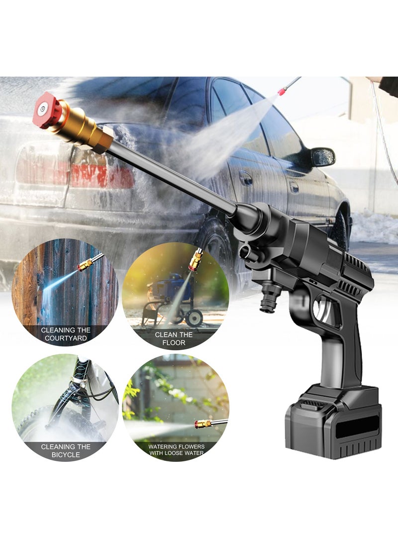Cordless Electric Washer High Pressure 30 Bar Car Washer Foam Generator Water Pump Nozzle