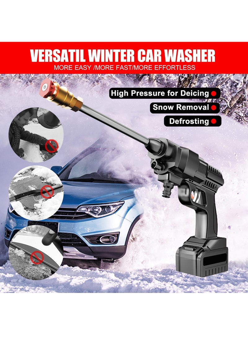 Cordless Electric Washer High Pressure 30 Bar Car Washer Foam Generator Water Pump Nozzle
