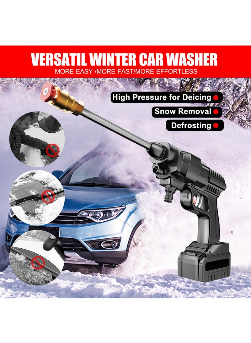 200W Cordless Electric Washer High Pressure 30 Bar Car Washer Foam Generator Water Pump Nozzle