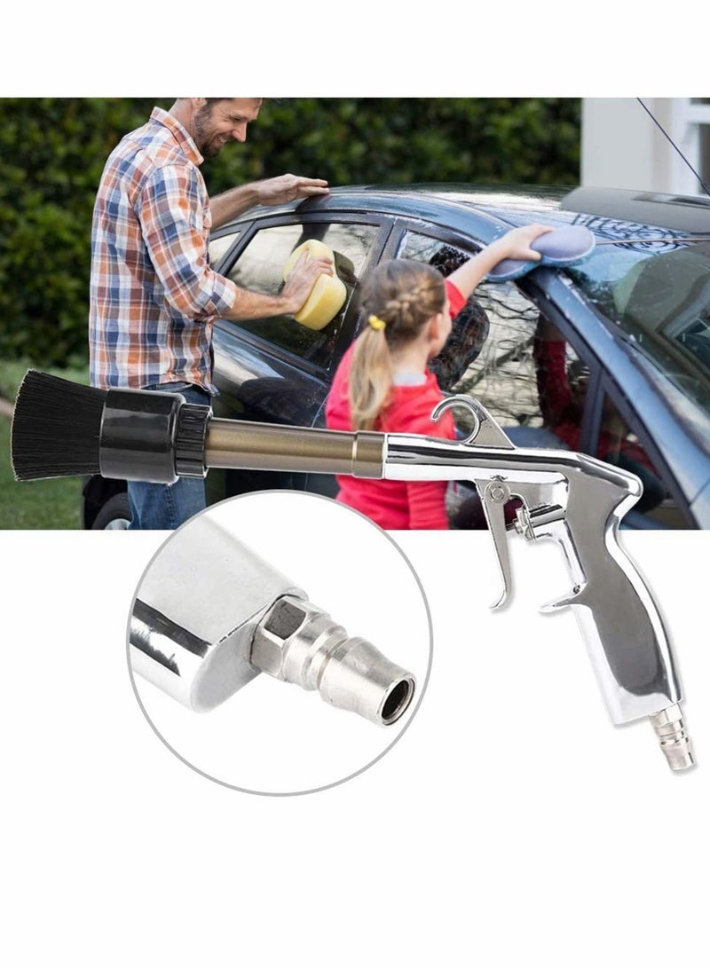 Car Washer Gun, Car Cleaning Gun High Pressure Clean Gun Alloy Brush Head