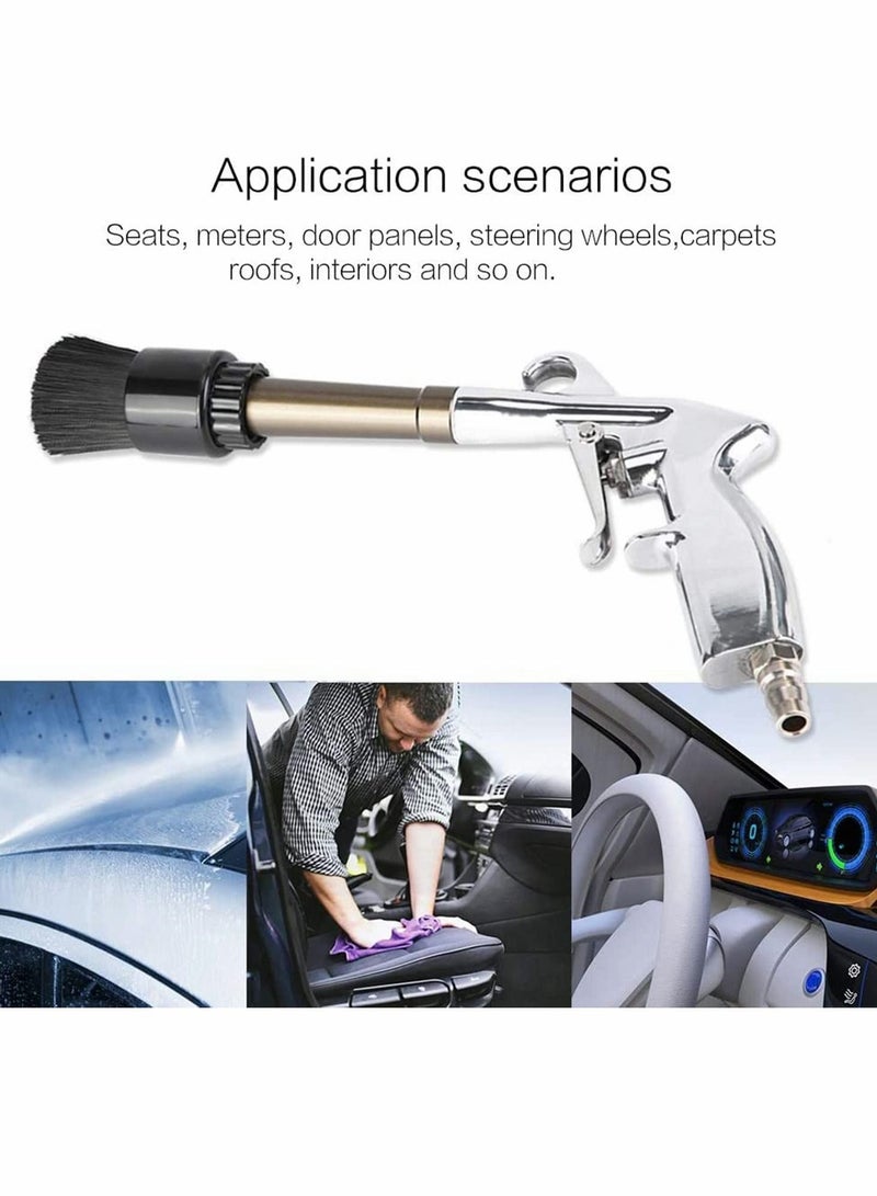 Car Washer Gun, Car Cleaning Gun High Pressure Clean Gun Alloy Brush Head
