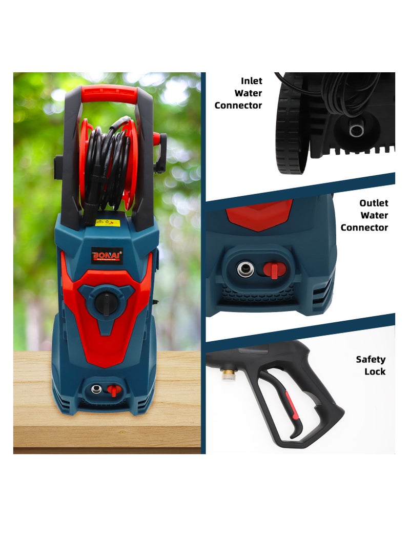 Car Pressure Washer, 1500W-3000W, 90-400 Bar Adjustable Pressure, 5.5L/min Flow, for Vehicles, Driveways, and Outdoor Cleaning