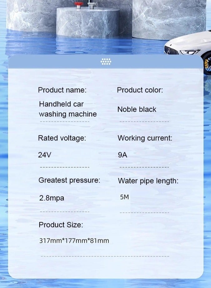Wireless Lithium Battery high Pressure Water Gun Cleaning Car Machine Artifact Home Portable Garden Watering Watering Spray
