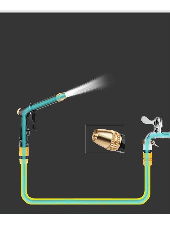 15 Meter Portable High Pressure Washer Gun, Handheld Pressure Washer with 4-in-1 Adjustable Nozzle Water Pump Washer for Car Home Garden