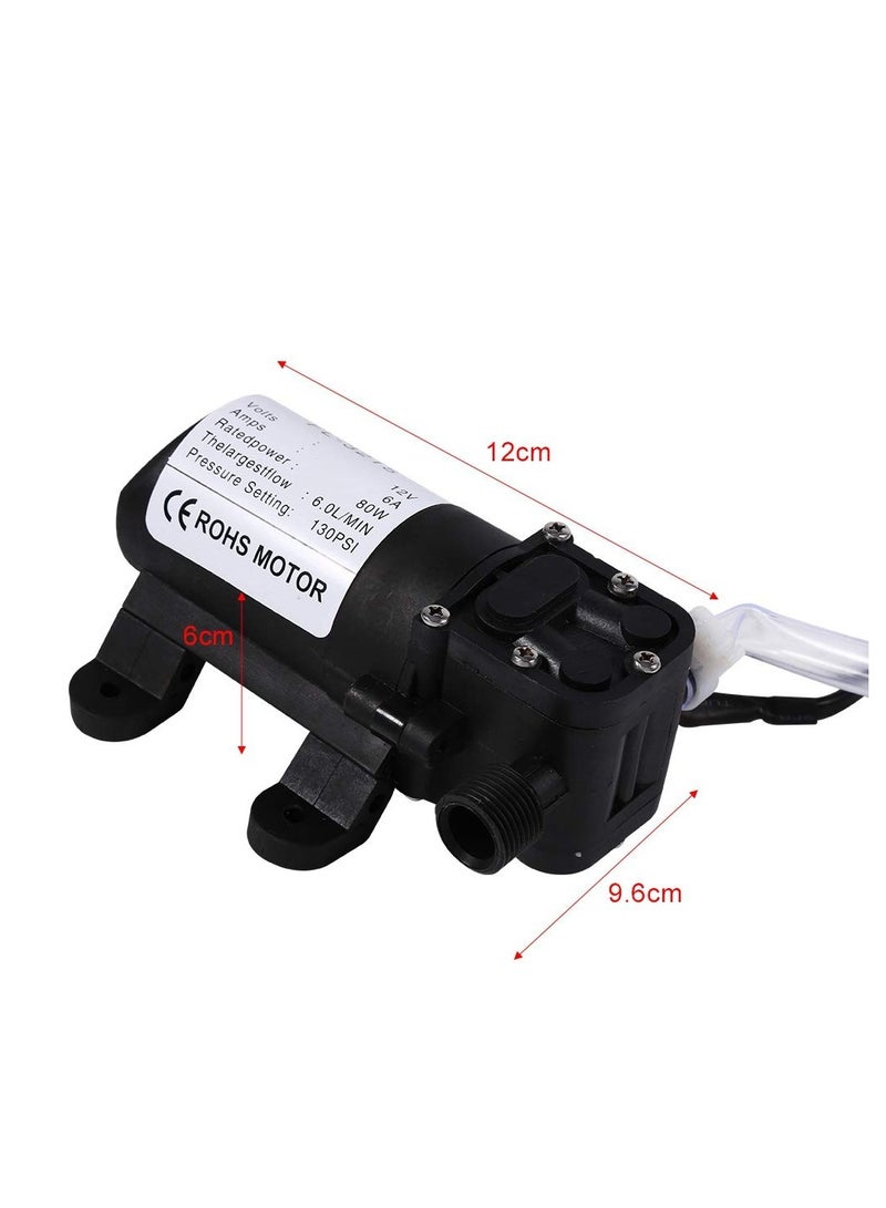 Electrical Car Wash Pump 12V DC Portable High Pressure Self priming Quick Car Water Pump Washer Kit 80W Handheld Car Cleaning Device Powerful and Versatile Cleaning Solution for Home and Car Use