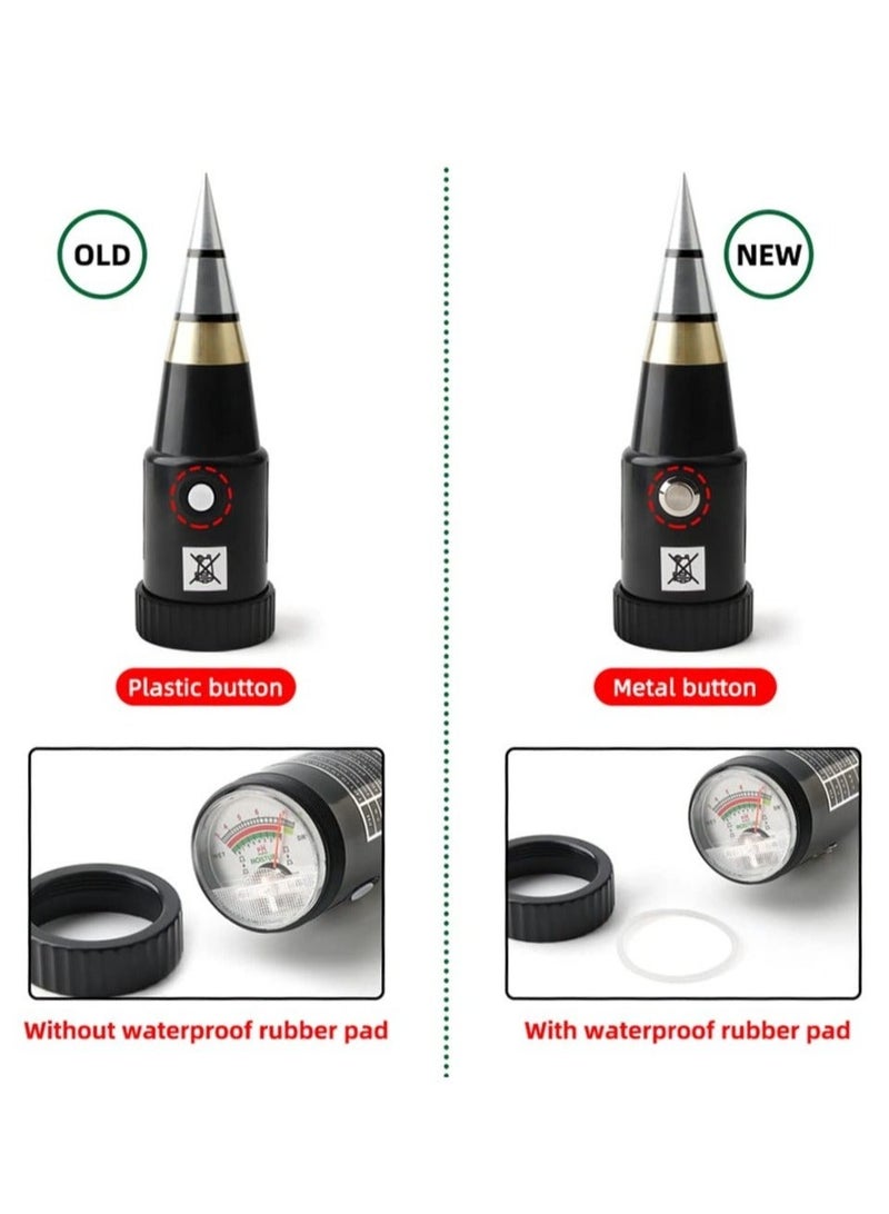 2-in-1 Soil Moisture and pH Meter, Acidity Humidity Tester with Metal Sensor Probe, pH Hygrometer for Garden Planting