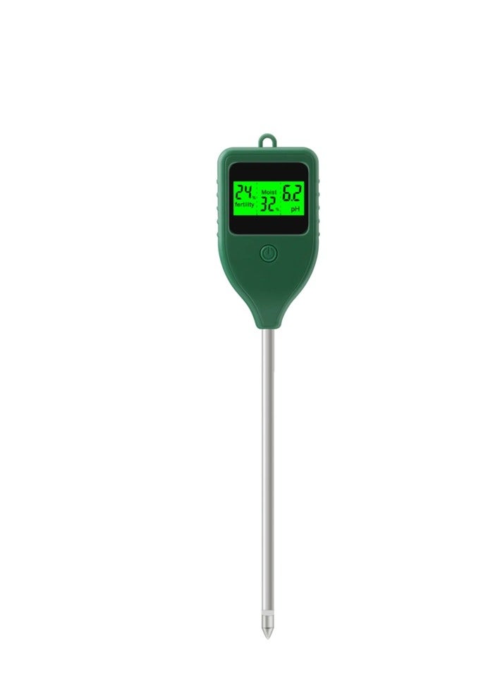 Soil pH Meter, Moisture Meter, and Fertility Tester 3-in-1 Soil Moisture Test Detector for Indoor Planting, Potted Plants, and Lawn in Farm and Garden