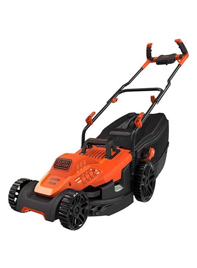 Electric Lawn Mower With Bike Handle 1600 Watt Black/Orange