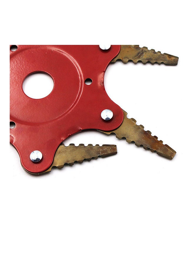 S Shape New Toothed Mower Blade Red/Gold