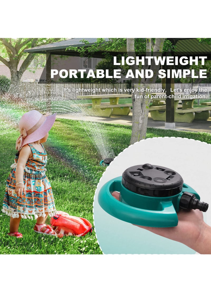Lawn Water Sprinkler, 8,Pattern Turret Sprinkler for Small Areas, Multipurpose Yard Irrigation System for Grass