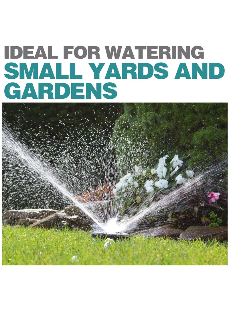 Lawn Water Sprinkler, 8,Pattern Turret Sprinkler for Small Areas, Multipurpose Yard Irrigation System for Grass
