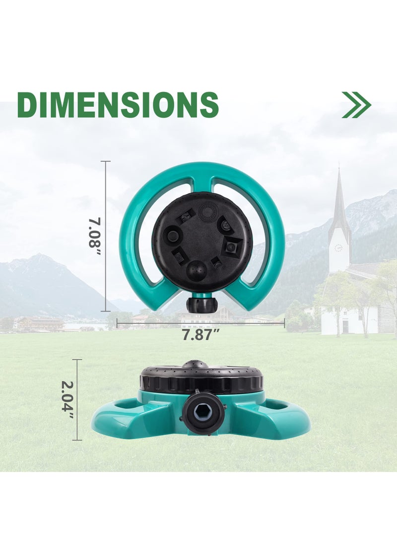 Lawn Water Sprinkler, 8,Pattern Turret Sprinkler for Small Areas, Multipurpose Yard Irrigation System for Grass