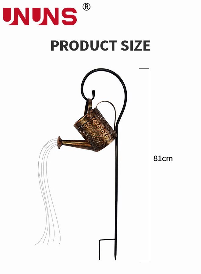 Solar Powered Led Lawn Lights,Solar Watering Can Light,Waterfall Lights Waterproof Solar Garden Light For Garden Patio Yards,Auto Light Up At Dark