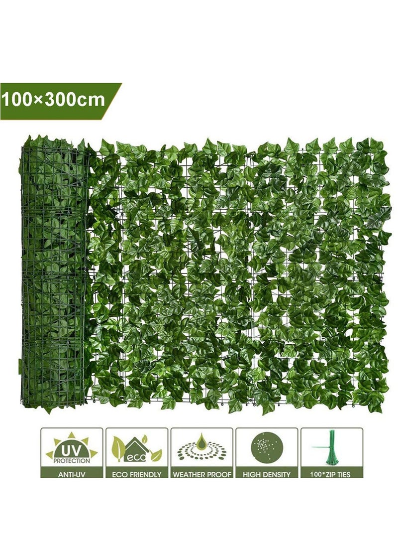 Ivy Screen Privacy Garden Fence UV Protected Greenery Wall Backdrop Artificial Hedges Plants