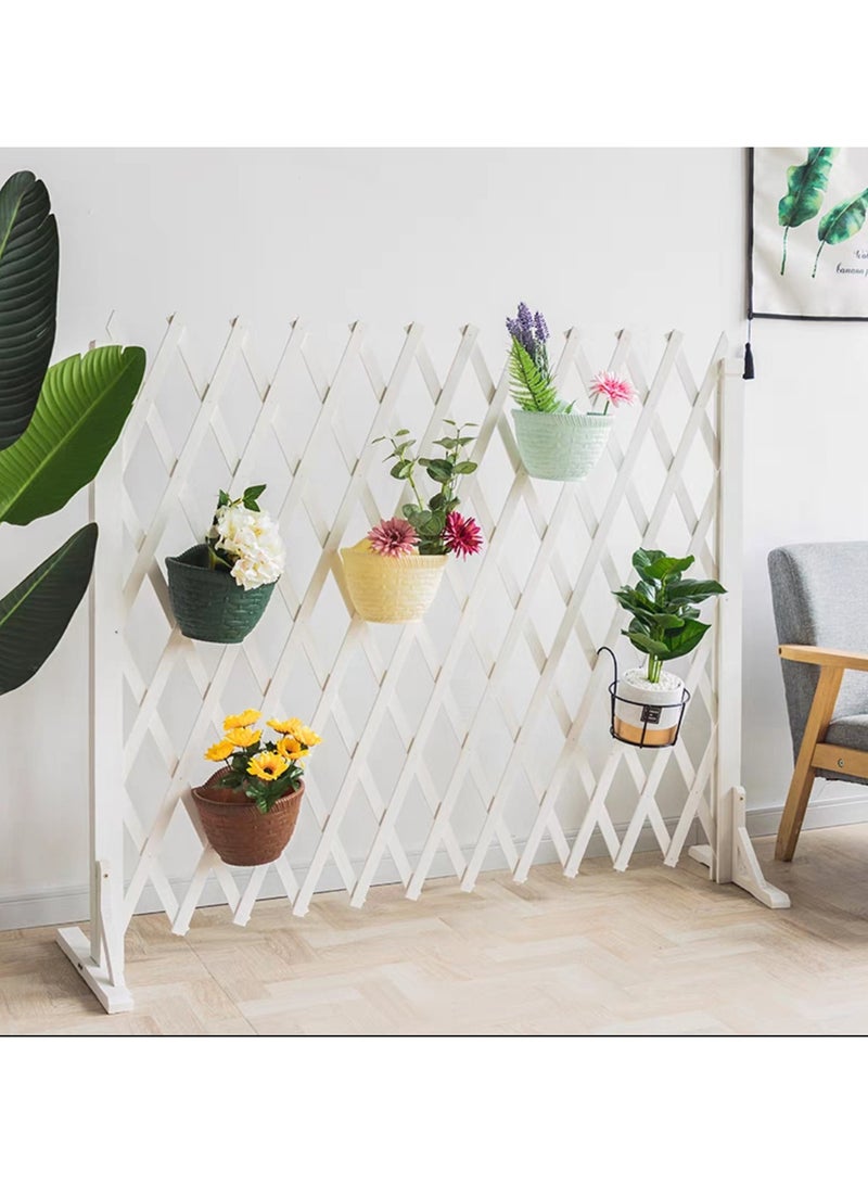 Wooden Fence Freestanding Wooden Trellis Fence For Garden Wooden Expandable Trellis Fence Wooden Wicker Fence Privacy Screen Dog Pet Gate For Home Garden Partition