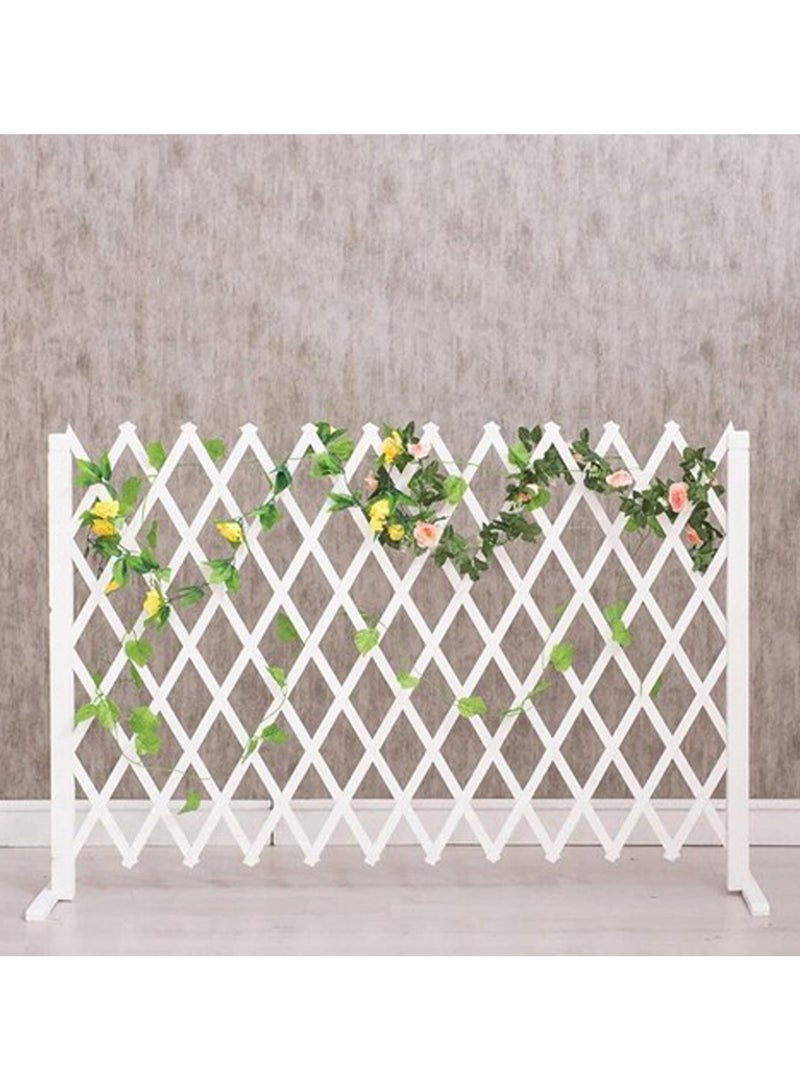 Wooden Fence Freestanding Wooden Trellis Fence For Garden Wooden Expandable Trellis Fence Wooden Wicker Fence Privacy Screen Dog Pet Gate For Home Garden Partition