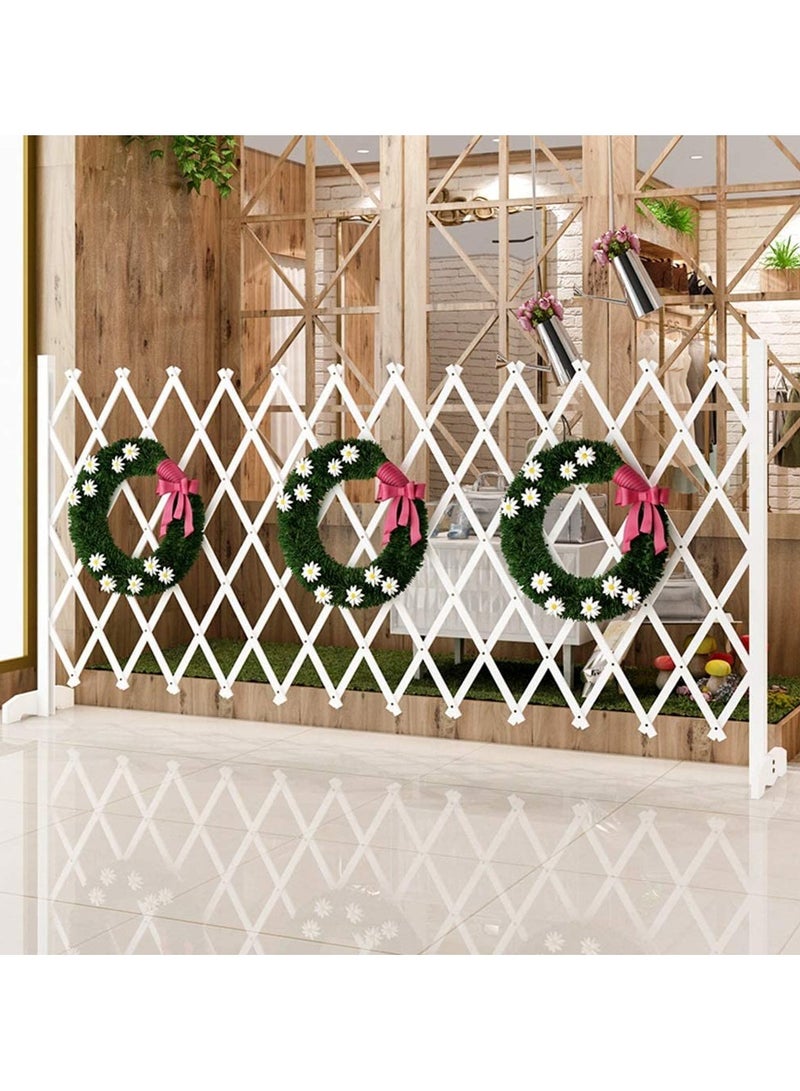 Wooden Fence Freestanding Wooden Trellis Fence For Garden Wooden Expandable Trellis Fence Wooden Wicker Fence Privacy Screen Dog Pet Gate For Home Garden Partition