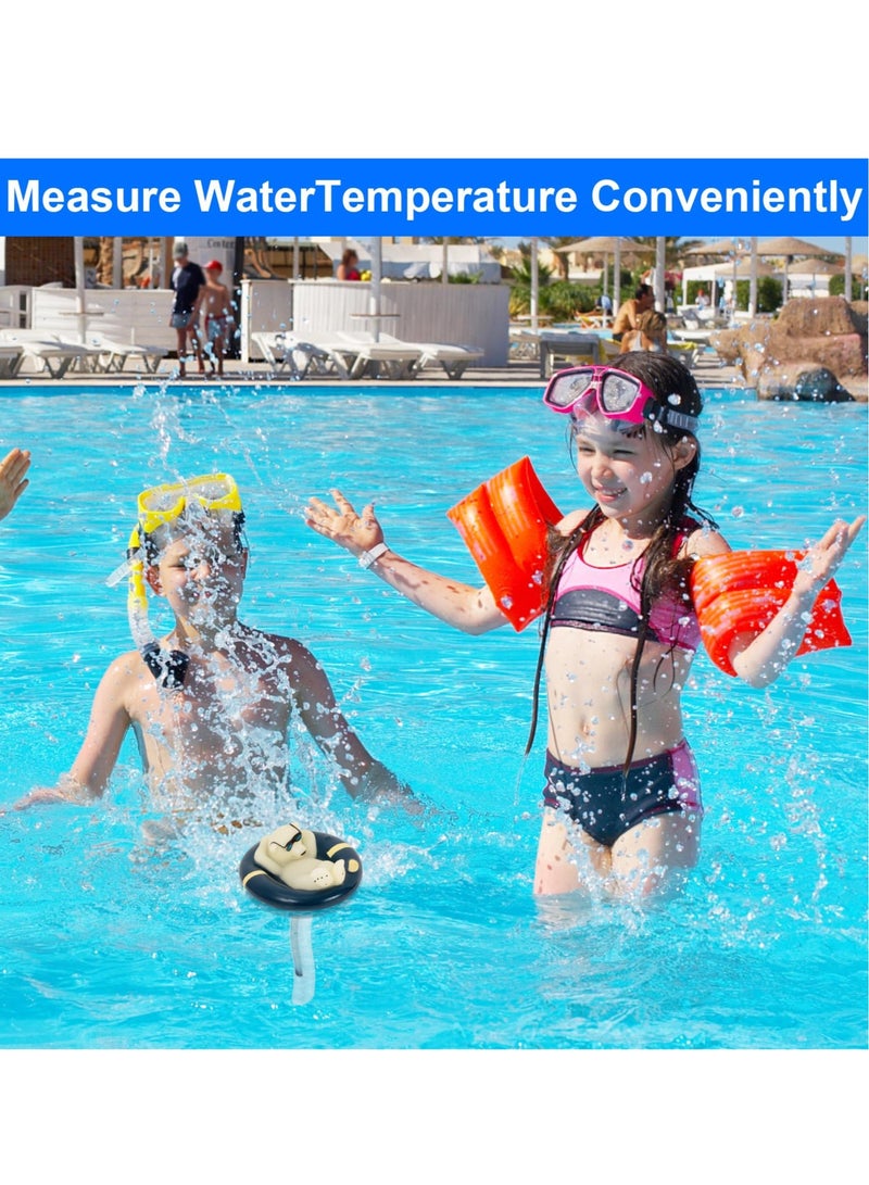 Pool Thermometer Floating Easy Read, Leisurely Polar Bear Water Thermometer for Ice Bath with String, for Outdoor, Indoor Swimming Pools, Spas, Hot Tubs & Aquariums