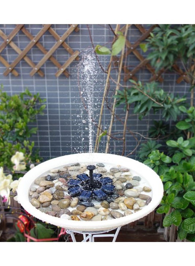 Solar Powered Fountain Black