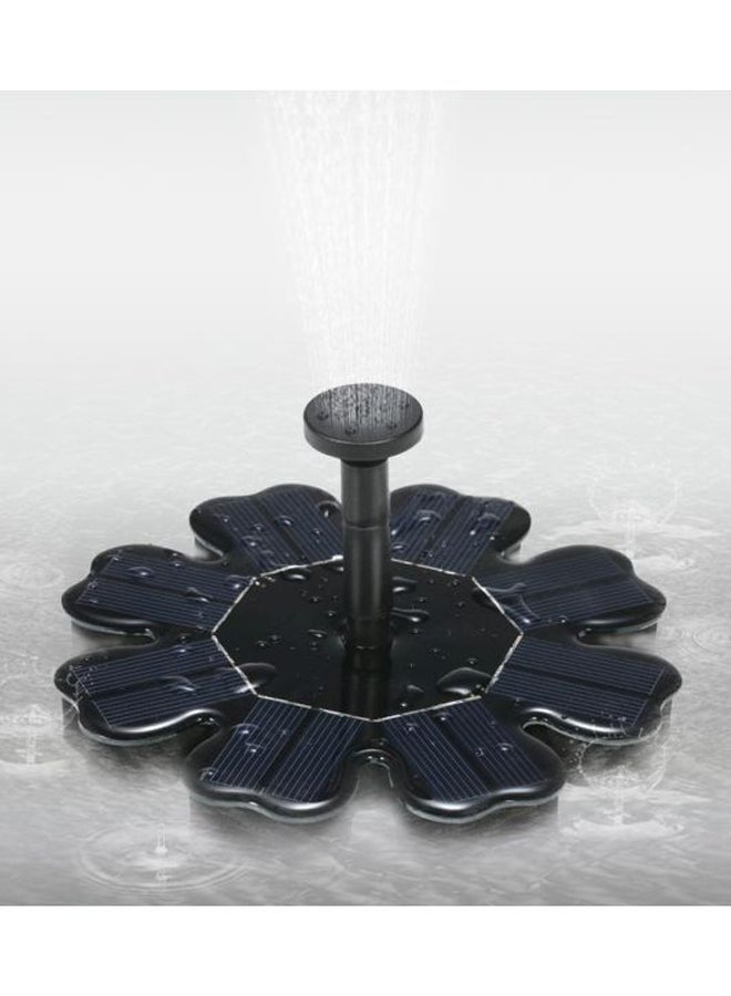Solar Powered Fountain Black
