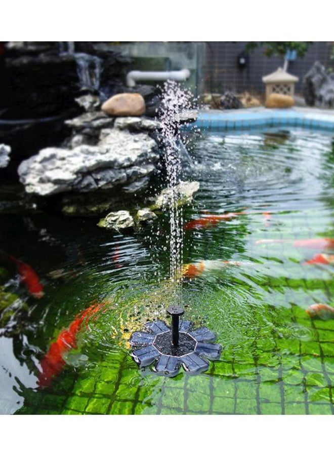 Solar Powered Fountain Black