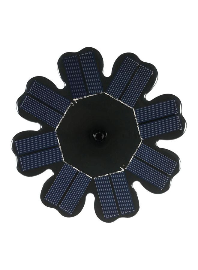 Solar Powered Fountain Black