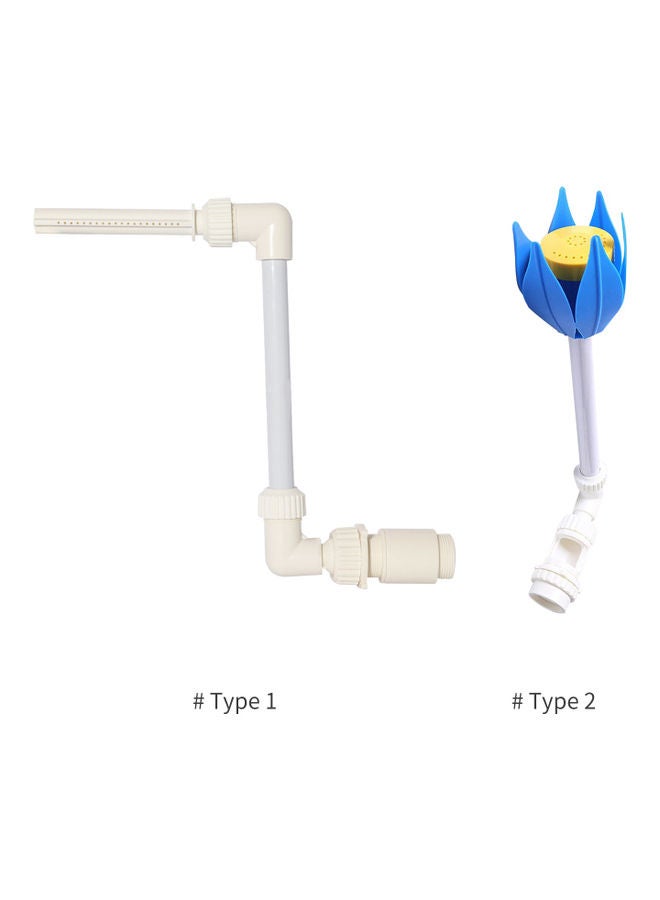 1.5-inch Fountain Flower Shape Waterfall Spray Fountain Fits White