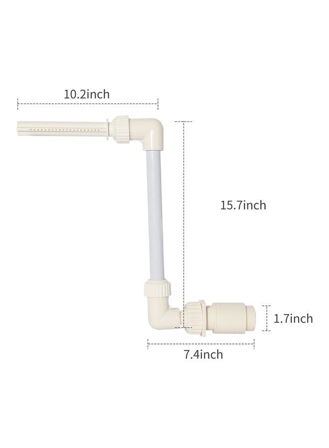 1.5-inch Fountain Flower Shape Waterfall Spray Fountain Fits White