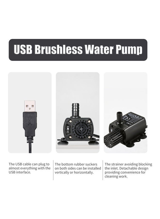 Brushless Fountain Pump Black