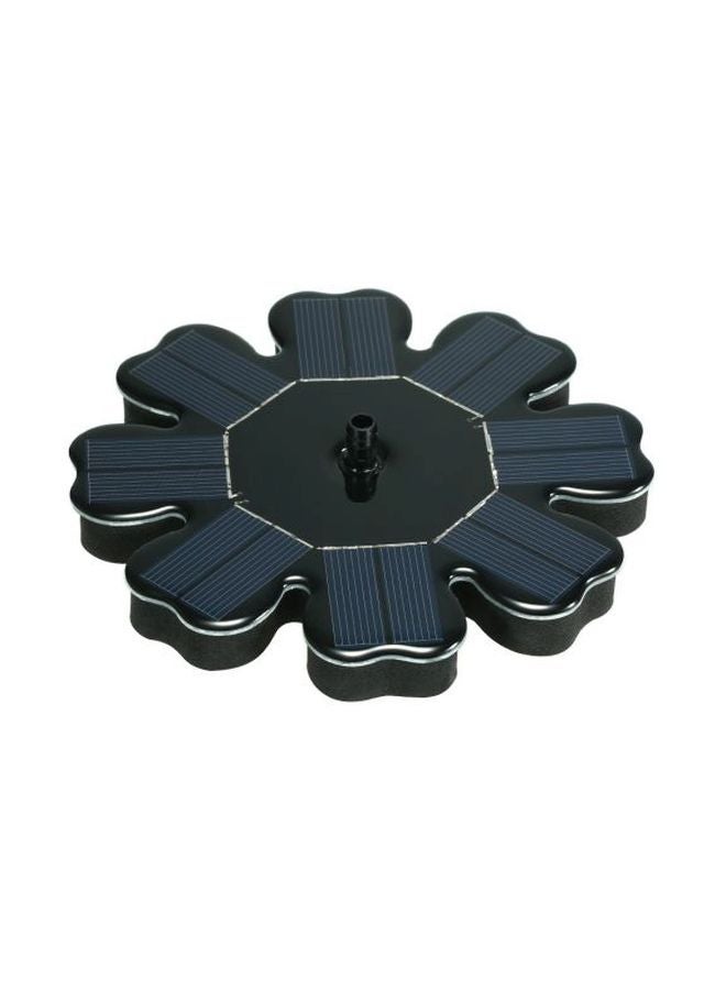 Floral Shaped Solar Fountain Black