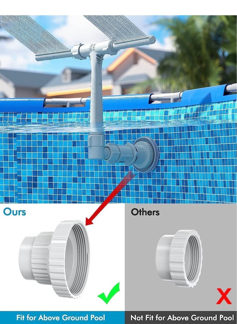 Premium Pool Fountain, Adjustable Dual Spray Waterfall Sprinkler Cooler, Ideal Pool Accessories for Above and In Ground Pools, Outdoor Decor for Summer and Pool Parties (Grey)