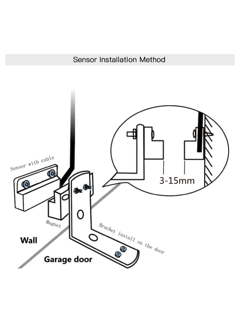 Smart Garage Door Controller WiFi Remotely control with smartlife app works with voice assistants