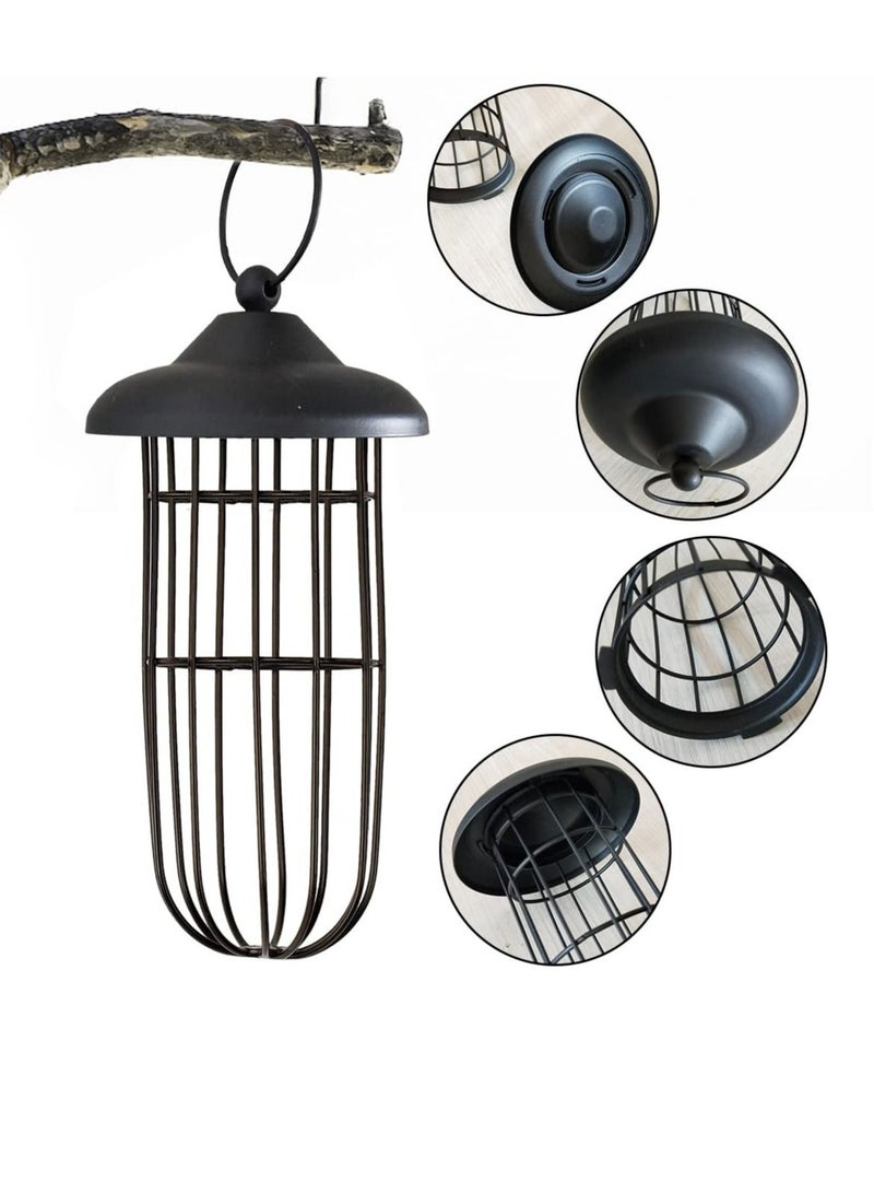 Hanging Bird Feeder Durable and Squirrel Proof Invite More Wild Birds to Your Garden All Weather Metal Feeder For Various Wild Birds