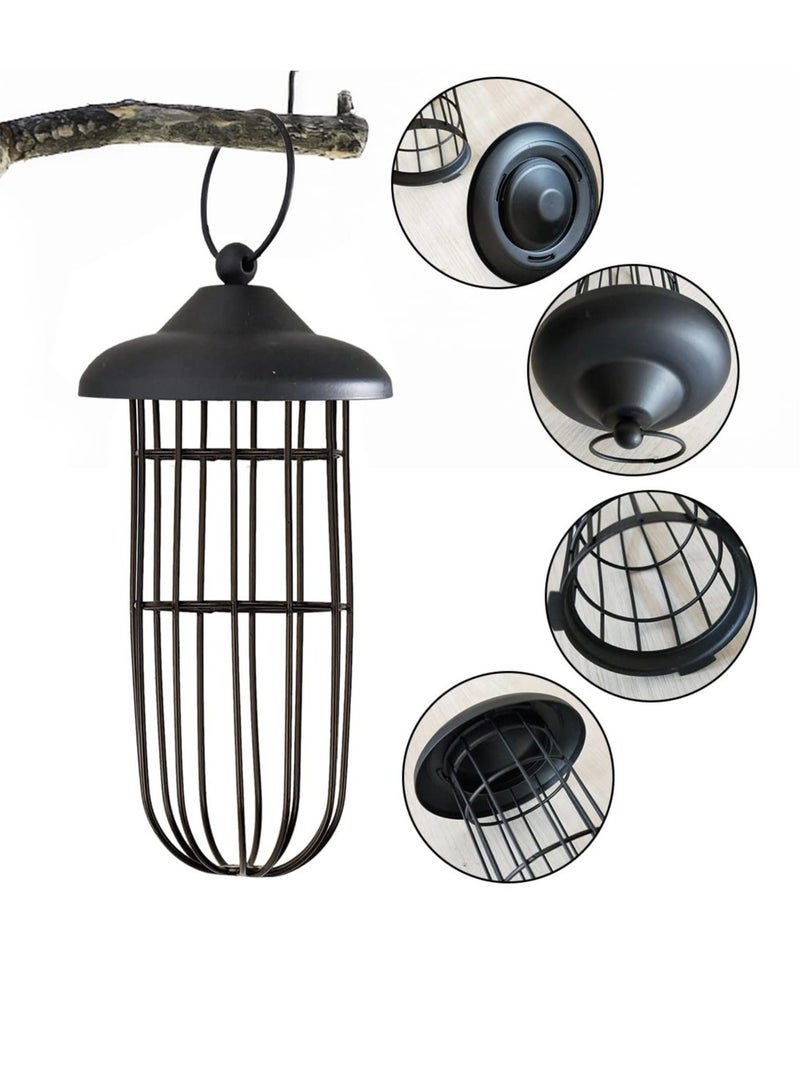 Hanging Bird Feeder Durable and Squirrel Proof Invite More Wild Birds to Your Garden All Weather Metal Feeder For Various Wild Birds