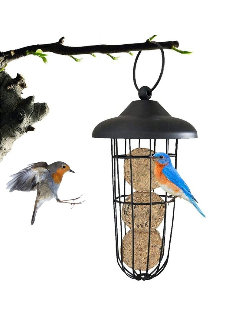 Hanging Bird Feeder Durable and Squirrel Proof Invite More Wild Birds to Your Garden All Weather Metal Feeder For Various Wild Birds