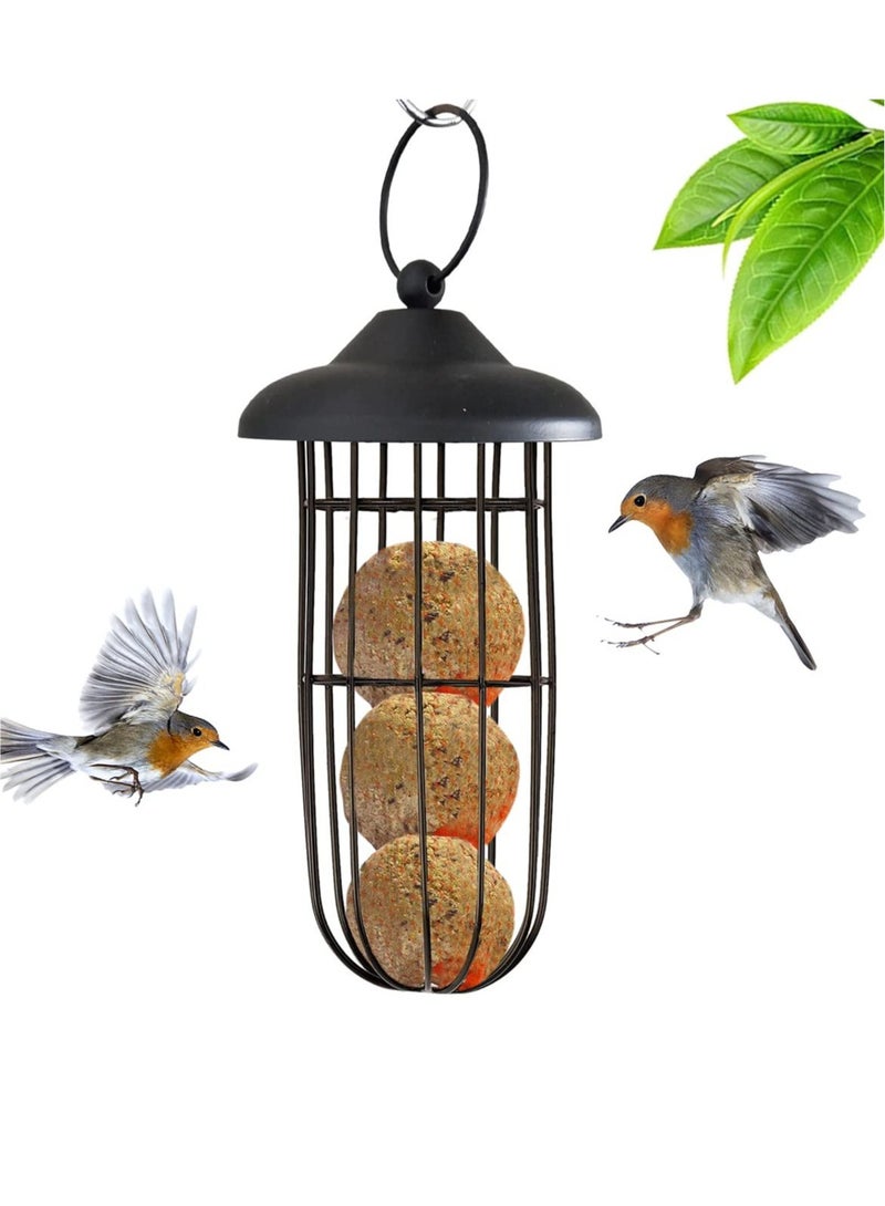 Hanging Bird Feeder Durable and Squirrel Proof Invite More Wild Birds to Your Garden All Weather Metal Feeder For Various Wild Birds