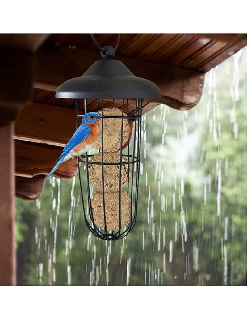 Hanging Bird Feeder Durable and Squirrel Proof Invite More Wild Birds to Your Garden All Weather Metal Feeder For Various Wild Birds