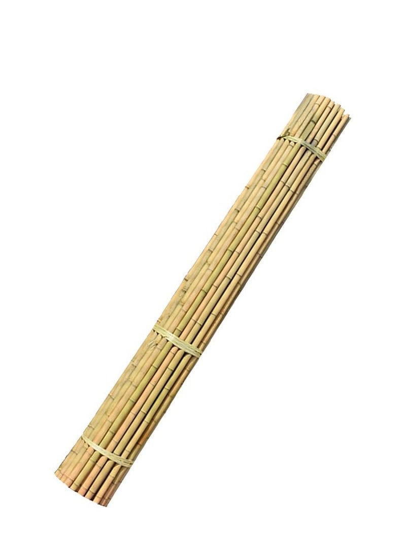Natural Thick Bamboo Stakes Garden Vine Plant Stakes Flowers Plants Support Canes Poles Dowel Rod Wooden Crafts Sticks((120cm)(10pcs))