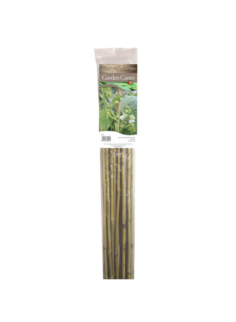 Heavy Duty Bamboo Garden Canes Pack 210 Cm 8 Pc