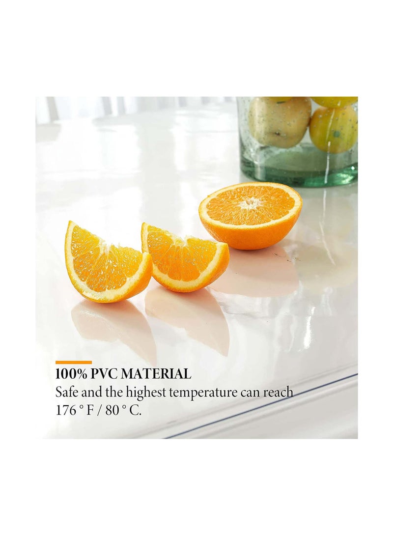 Rectangle Vinyl Tablecloth,100% Waterproof Heavy Duty Oil Spill Proof Stain Resistant Plastic PU Table Cover with Flannel Backing for KitchenDiningParties