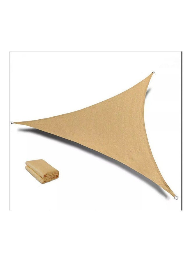 Sunshade Sail 5m x 5m x 5m Garden/Car Parking Triangular Canopy Beige 2.5kg