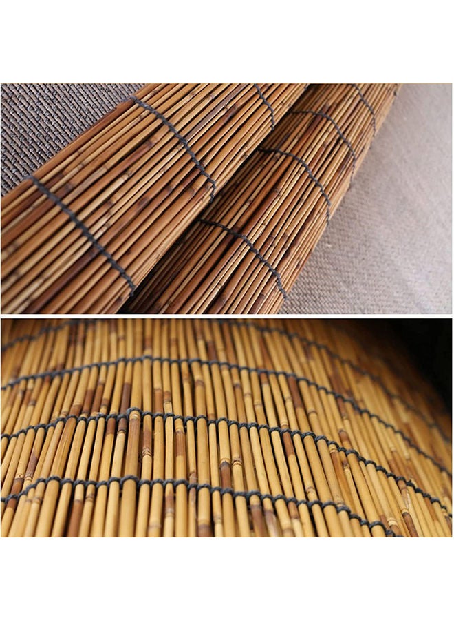 10-Piece Bamboo Roller Natural Reed Curtains Beige 100x200x0.5cm