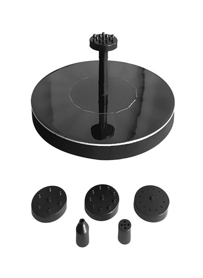 Solar Water Pump Round Small Pond Black