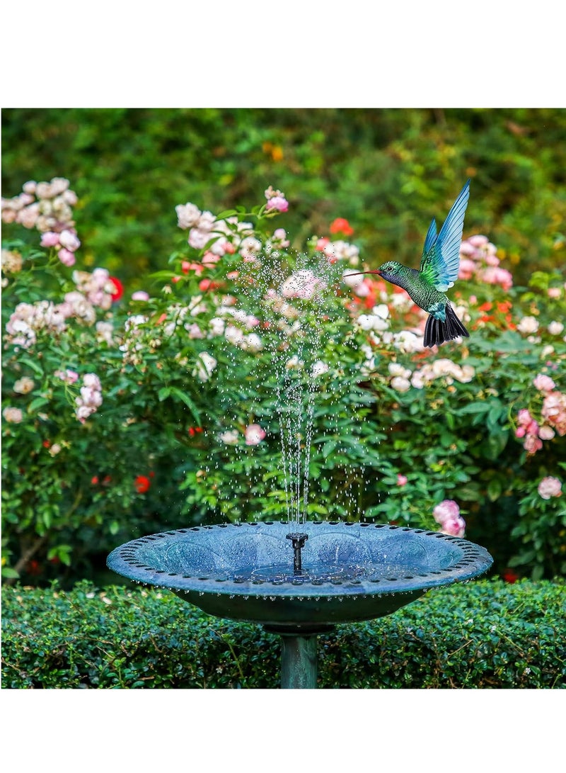 Aisitin 2.5w solar bird bath fountain pump solar fountain pump for bird bath with 6 nozzles 6.7