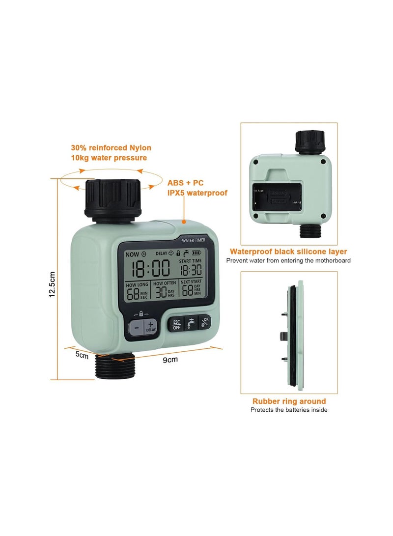 Water Timer Digital Irrigation Timer Programmable Watering Timer Sprinkler Timer