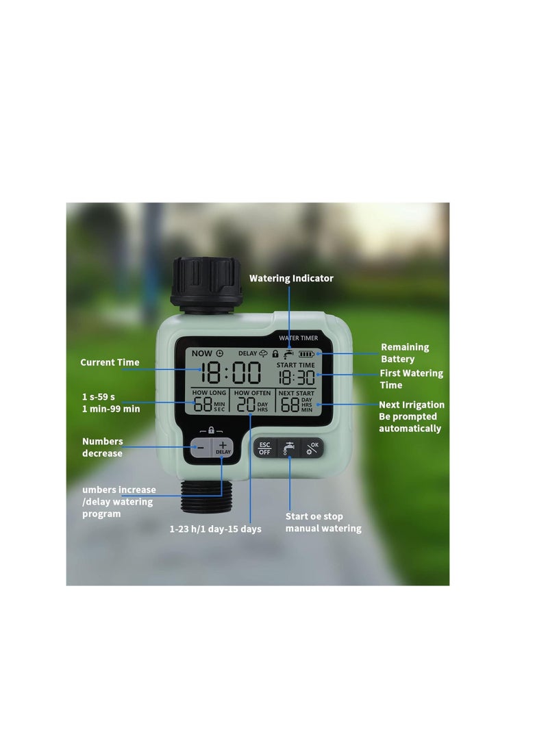 Water Timer Digital Irrigation Timer Programmable Watering Timer Sprinkler Timer